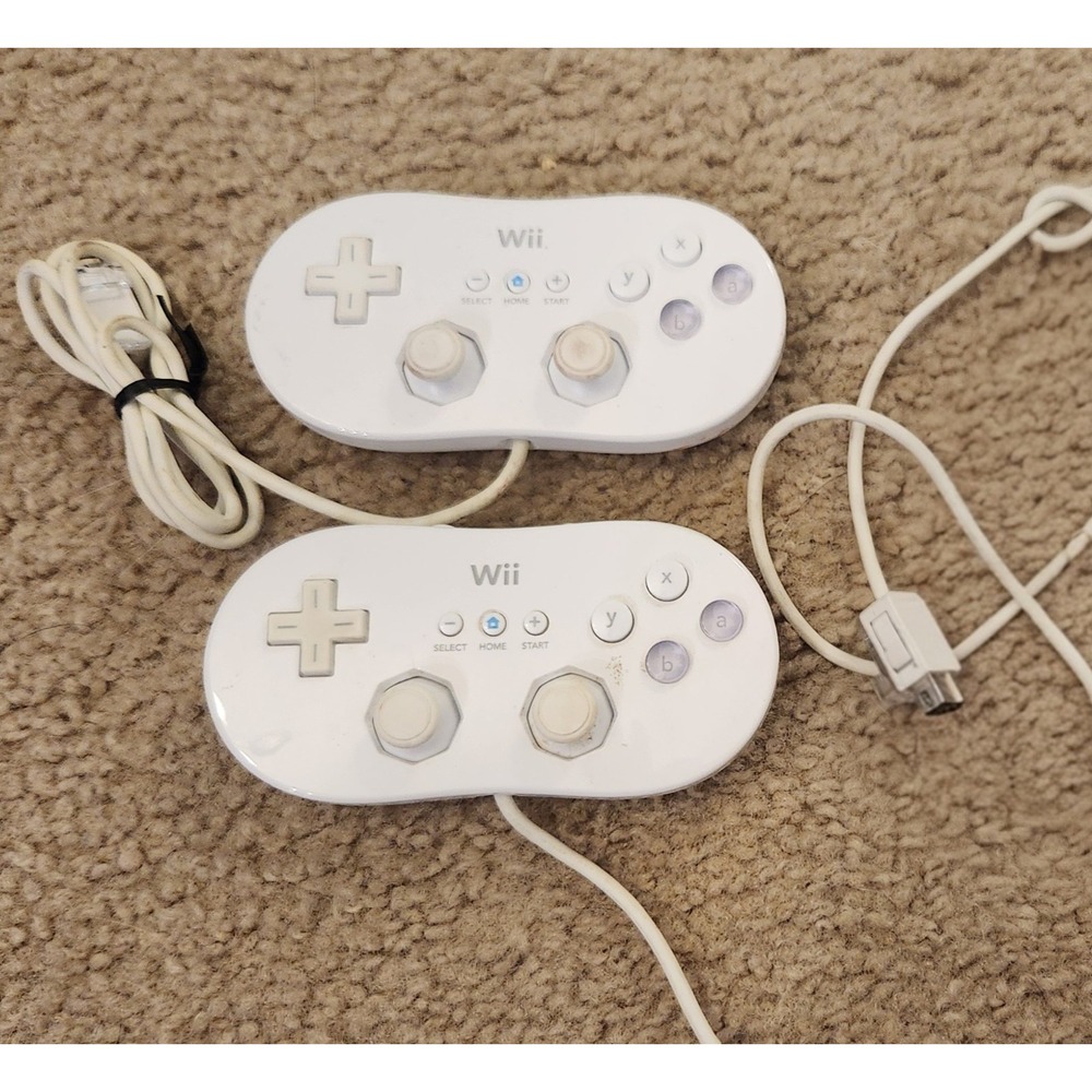 Nintendo Wii Classic Controller Set Of 2